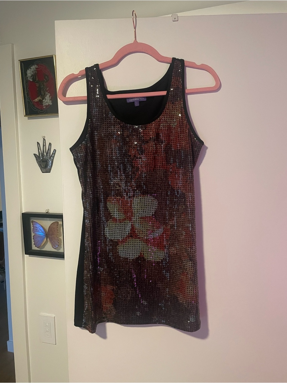 Vivienne Tam Hibiscus Sequin Dress/ Tunic